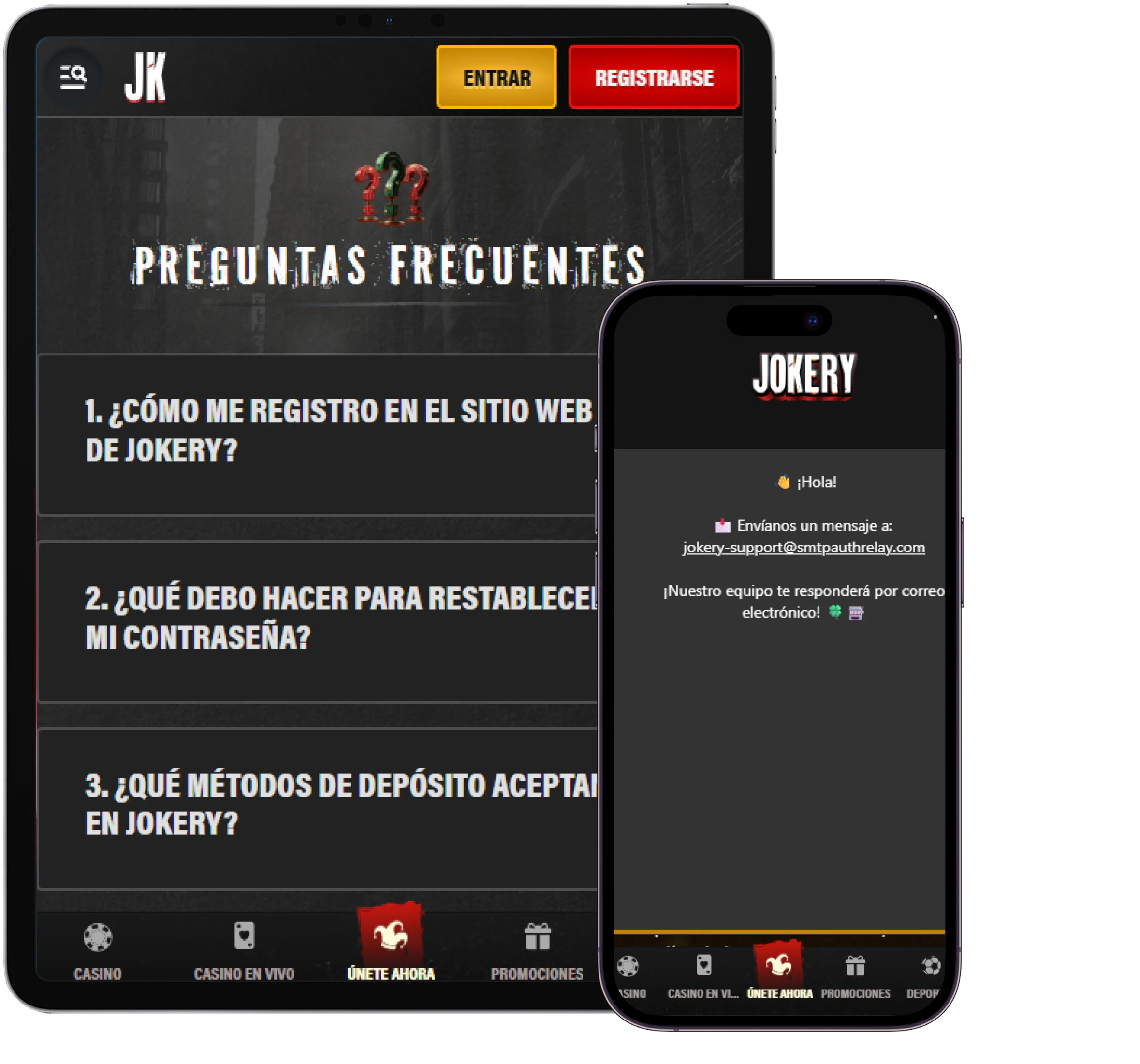 Jokery Casino atención al cliente